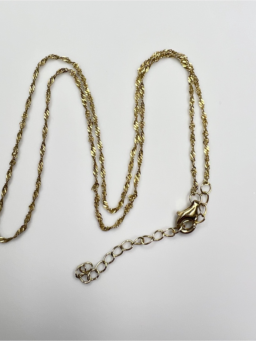 NEW Gold over sterling silver necklace chain 925